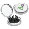 Travel Disk Brush & Mirror